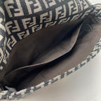 Fendi Zucca Pattern Mini Handbag Canvas Leather — view 9