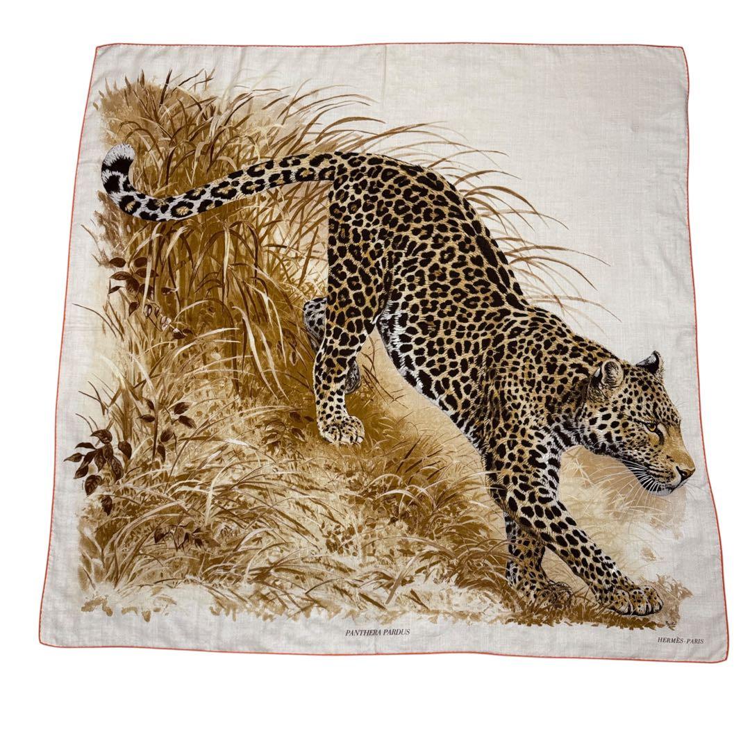 Hermes Carre Geant 140 Panthera Pardus Leopard Shawl Large Scarf — view 4