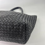 Bottega Veneta Intrecciato Cabas PM Tote Bag Black — view 8