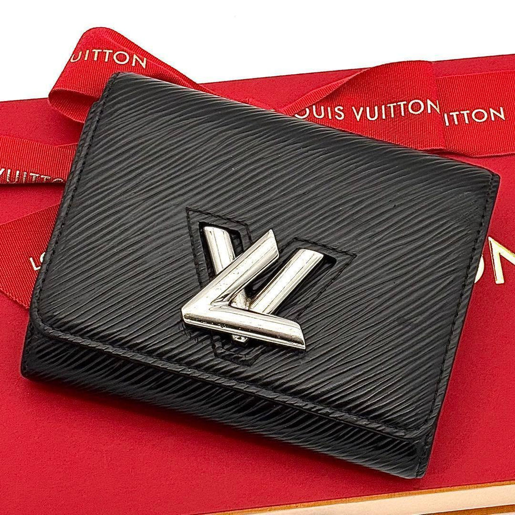 Louis Vuitton Wallet Portefeuille Twist Compact Epi Black