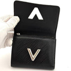 Louis Vuitton Wallet Portefeuille Twist Compact Epi Black — view 3