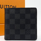 Louis Vuitton Portefeuille Marco Damier Graphite Bifold Compact Wallet — view 2