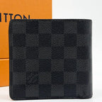 Louis Vuitton Portefeuille Marco Damier Graphite Bifold Compact Wallet — view 3