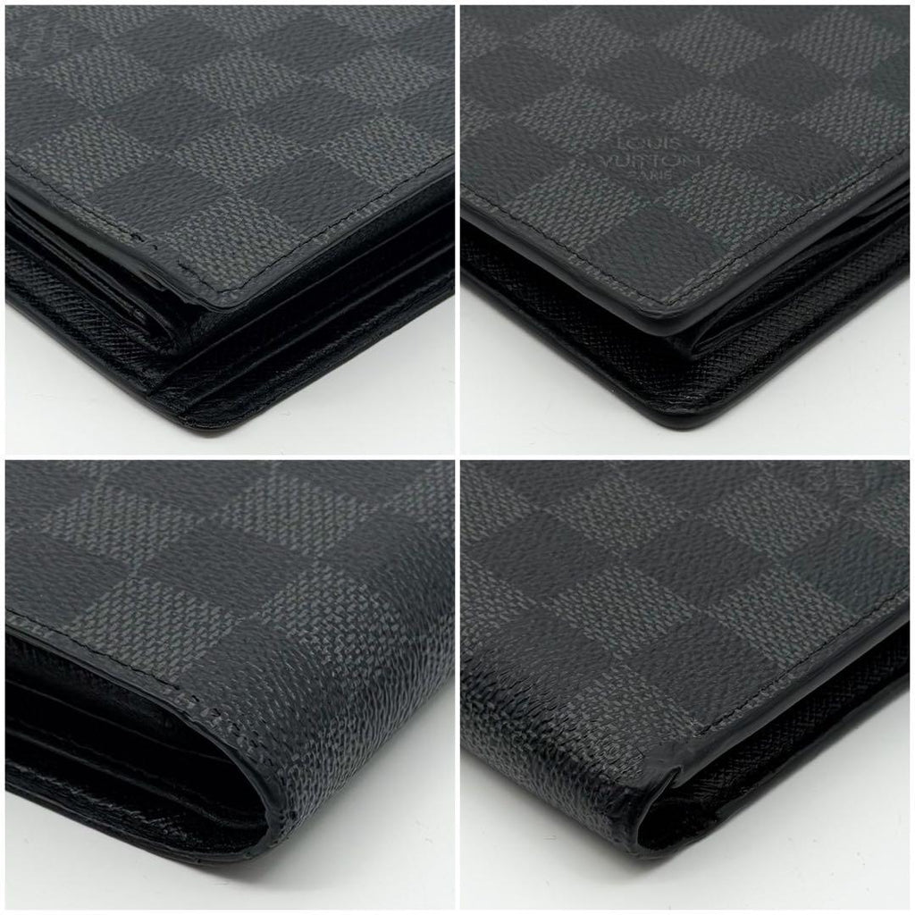 Louis Vuitton Portefeuille Marco Damier Graphite Bifold Compact Wallet — view 5