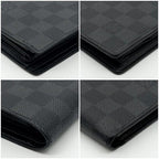Louis Vuitton Portefeuille Marco Damier Graphite Bifold Compact Wallet — view 5