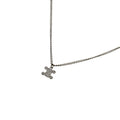Celine Triomphe Necklace Rhinestone Silver