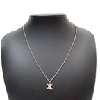 Celine Triomphe Necklace Rhinestone Silver — view 6