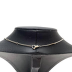 Celine Triomphe Necklace Rhinestone Silver — view 7