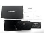 Chanel Wallet Quilted Caviar Round Zip Coin Purse — view 2