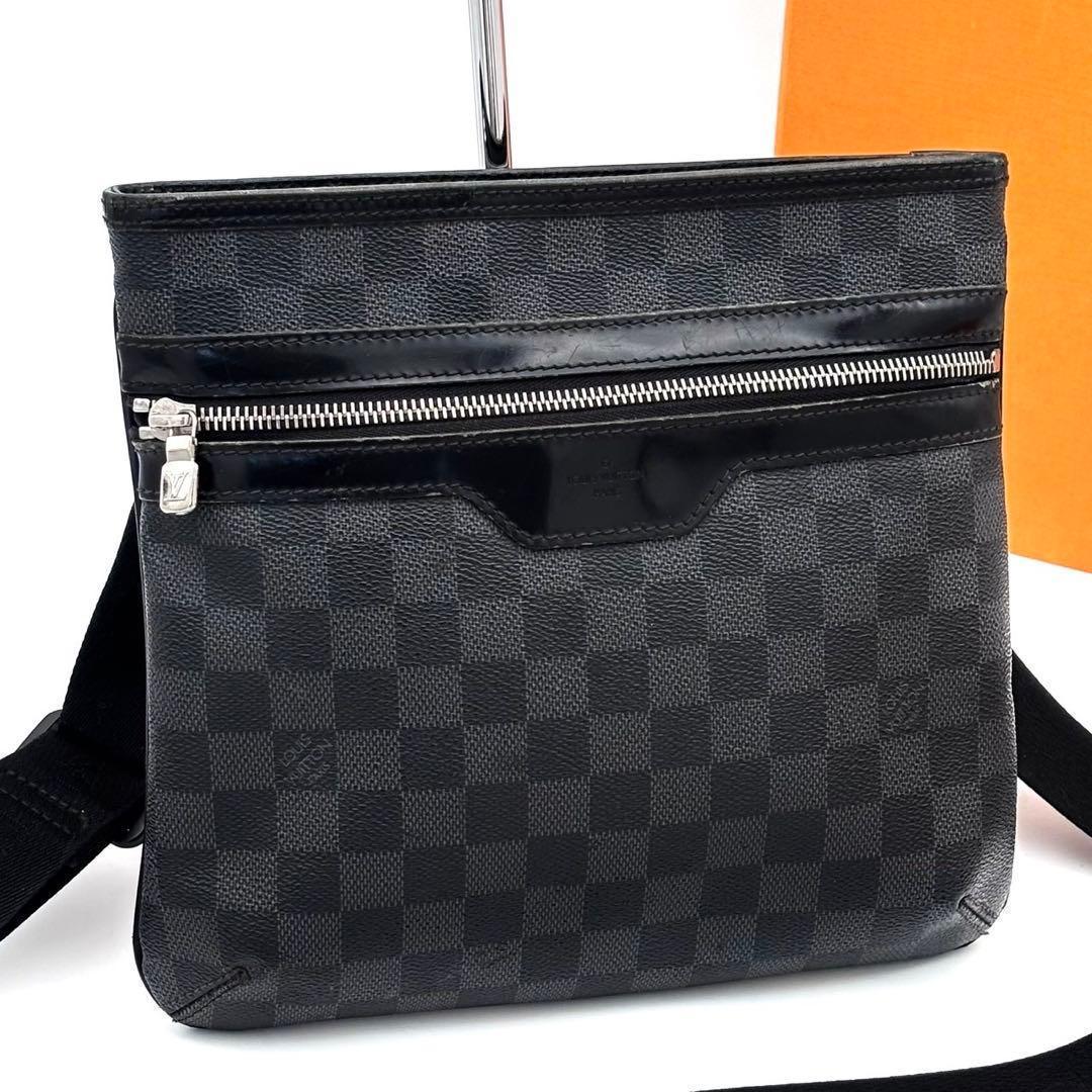 Louis Vuitton Damier Graphite Thomas Shoulder Bag Gray
