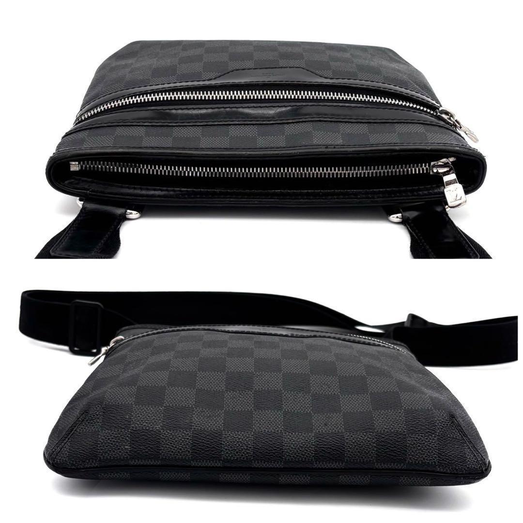 Louis Vuitton Damier Graphite Thomas Shoulder Bag Gray — view 5