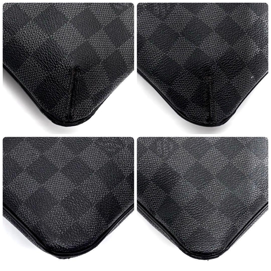 Louis Vuitton Damier Graphite Thomas Shoulder Bag Gray — view 8