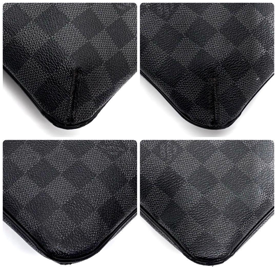 Louis Vuitton Damier Graphite Thomas Shoulder Bag Gray — view 8