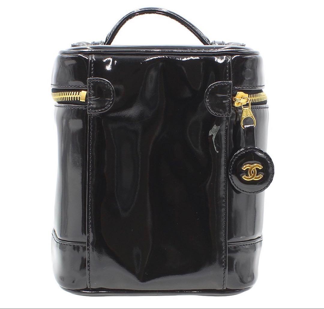 Chanel CC Logo Patent Leather Vanity — view 2