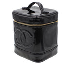 Chanel CC Logo Patent Leather Vanity — view 3