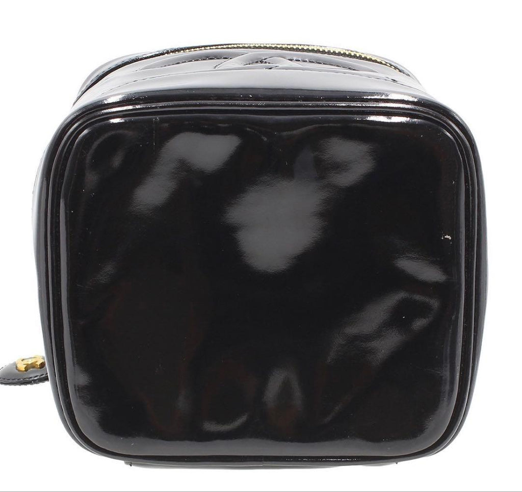 Chanel CC Logo Patent Leather Vanity — view 4