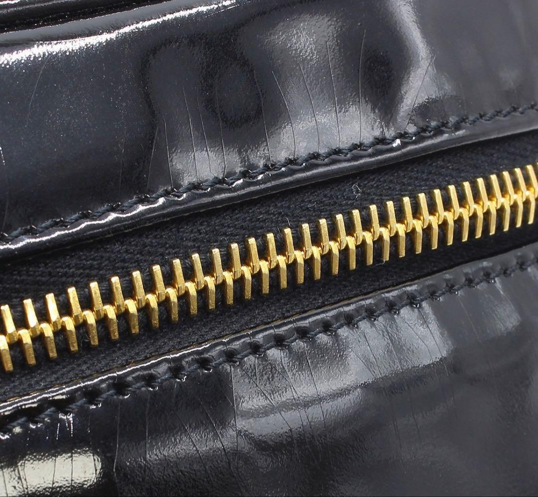 Chanel CC Logo Patent Leather Vanity — view 7