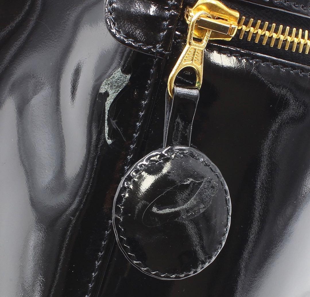 Chanel CC Logo Patent Leather Vanity — view 8