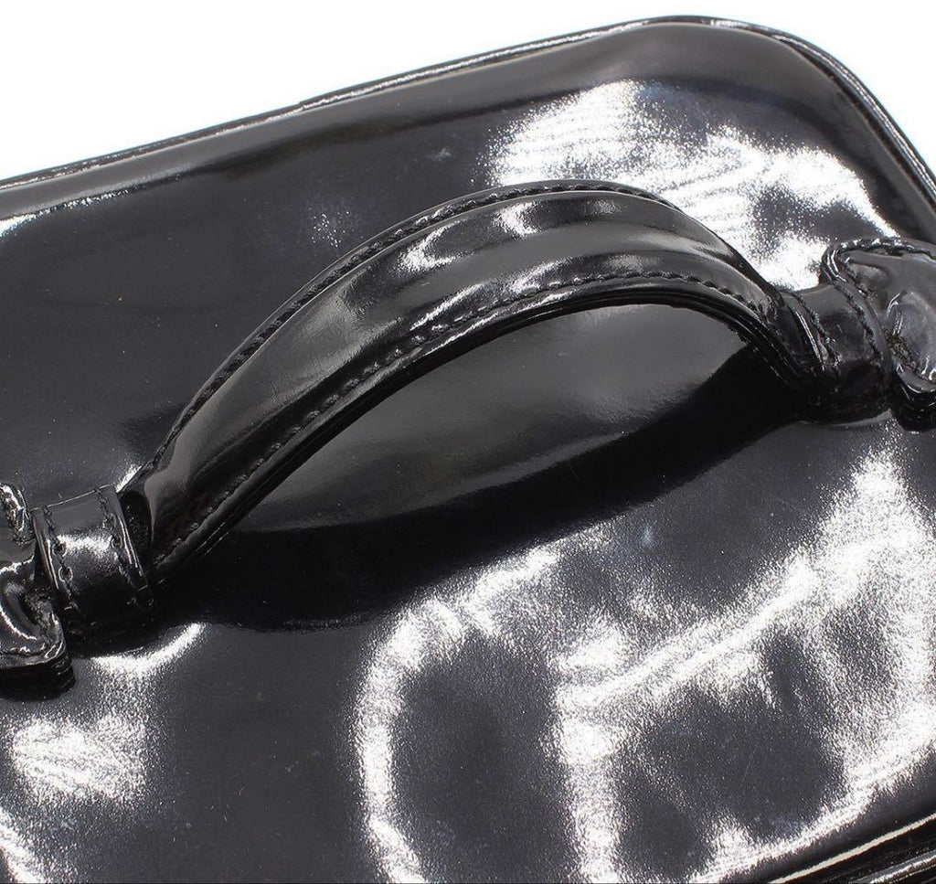 Chanel CC Logo Patent Leather Vanity — view 9