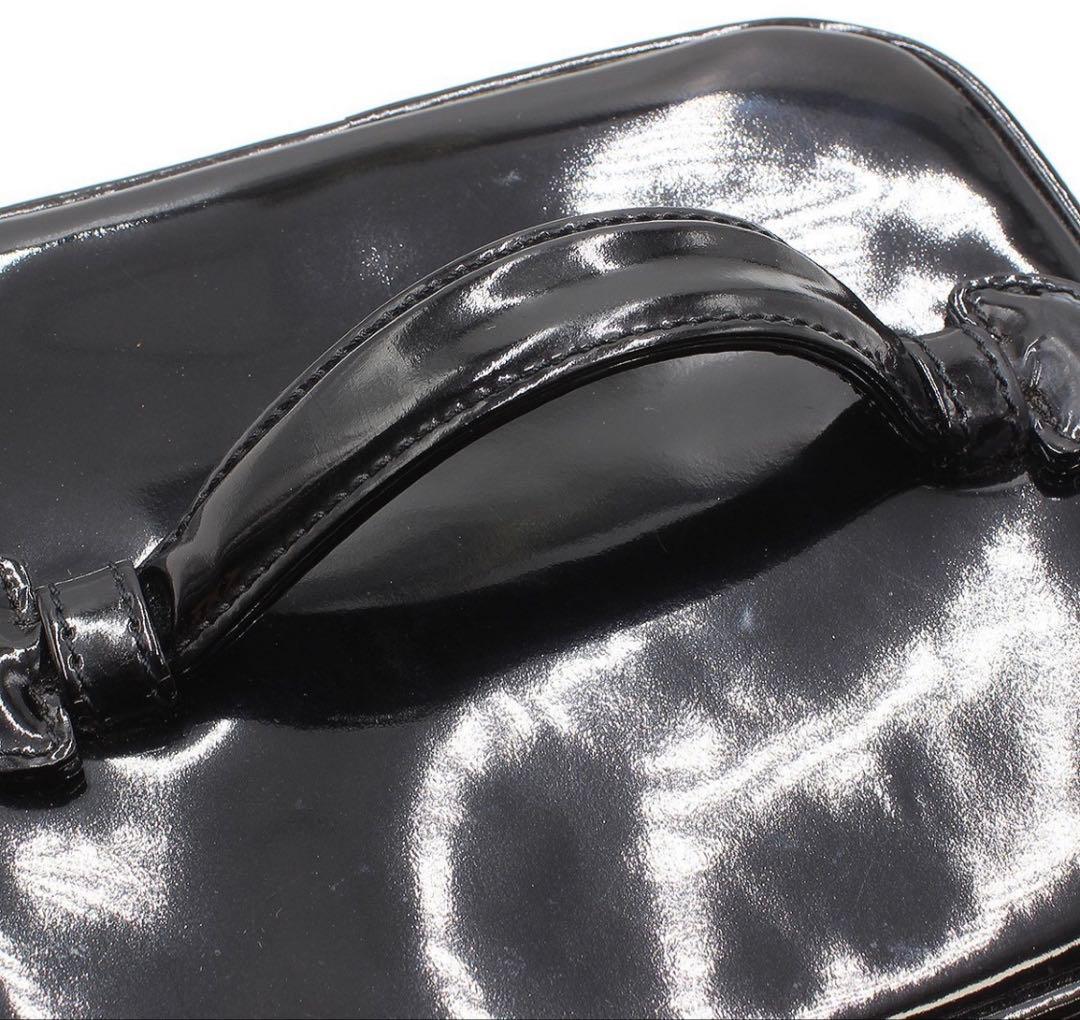 Chanel CC Logo Patent Leather Vanity — view 9