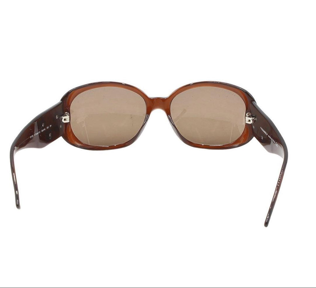 Chanel Camellia Tortoiseshell Sunglasses Eyewear — view 3