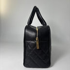 Chanel Quilted Caviar Leather Handbag — view 4