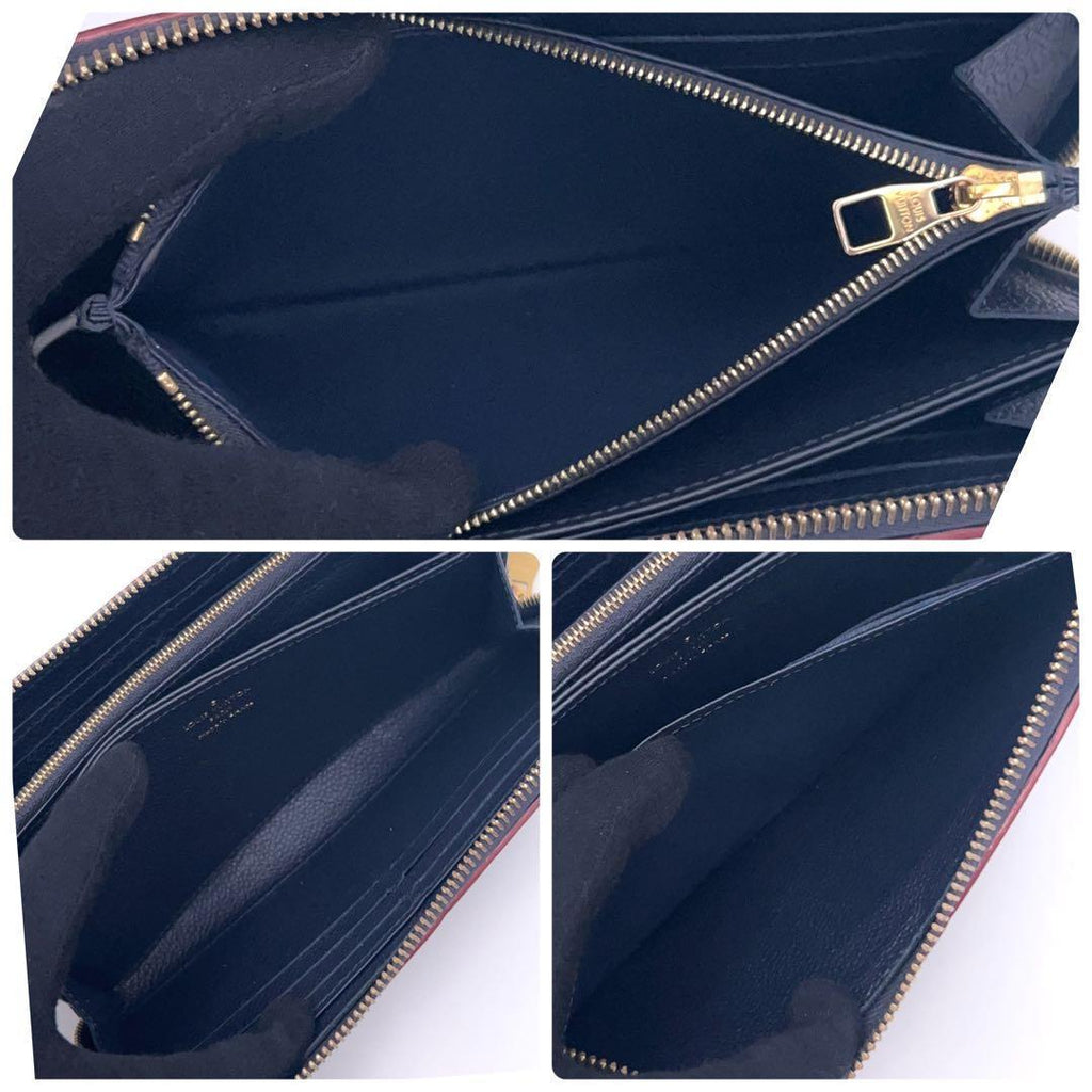 Louis Vuitton Monogram Empreinte Marine Zippy Wallet — view 5