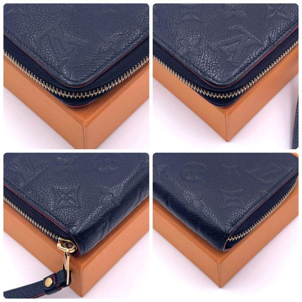 Louis Vuitton Monogram Empreinte Marine Zippy Wallet — view 7