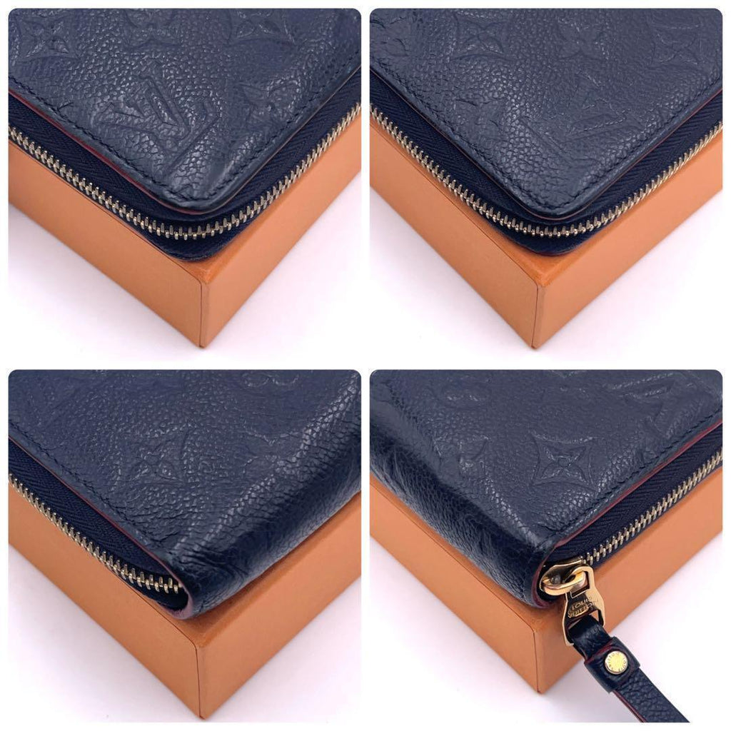 Louis Vuitton Monogram Empreinte Marine Zippy Wallet — view 8