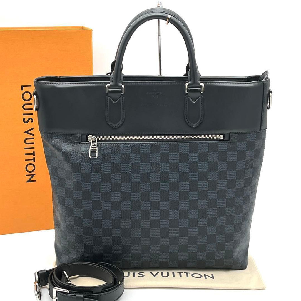 Louis Vuitton Damier Graphite Cobalt Newport Tote
