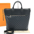 Louis Vuitton Damier Graphite Cobalt Newport Tote