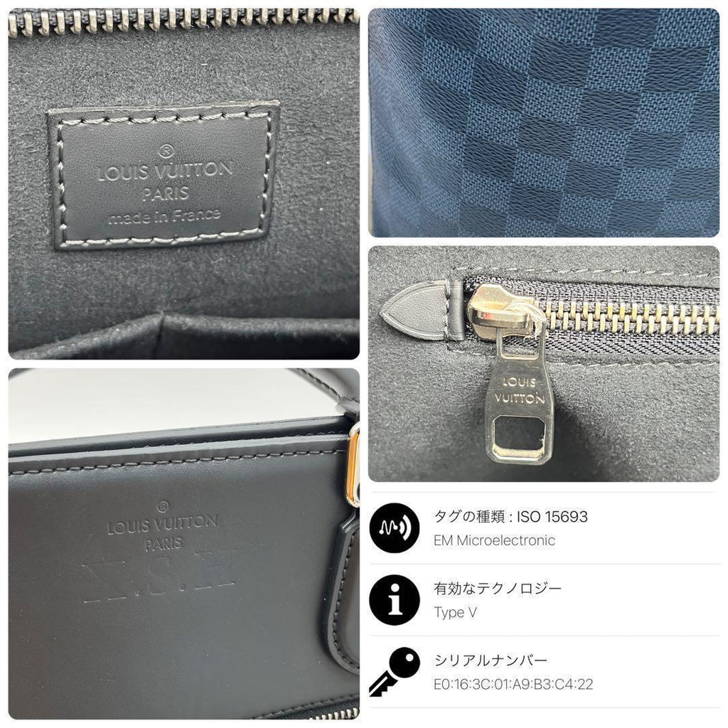 Louis Vuitton Damier Graphite Cobalt Newport Tote