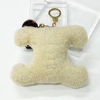 Celine Triomphe Pom Charm Dog Beige — view 3