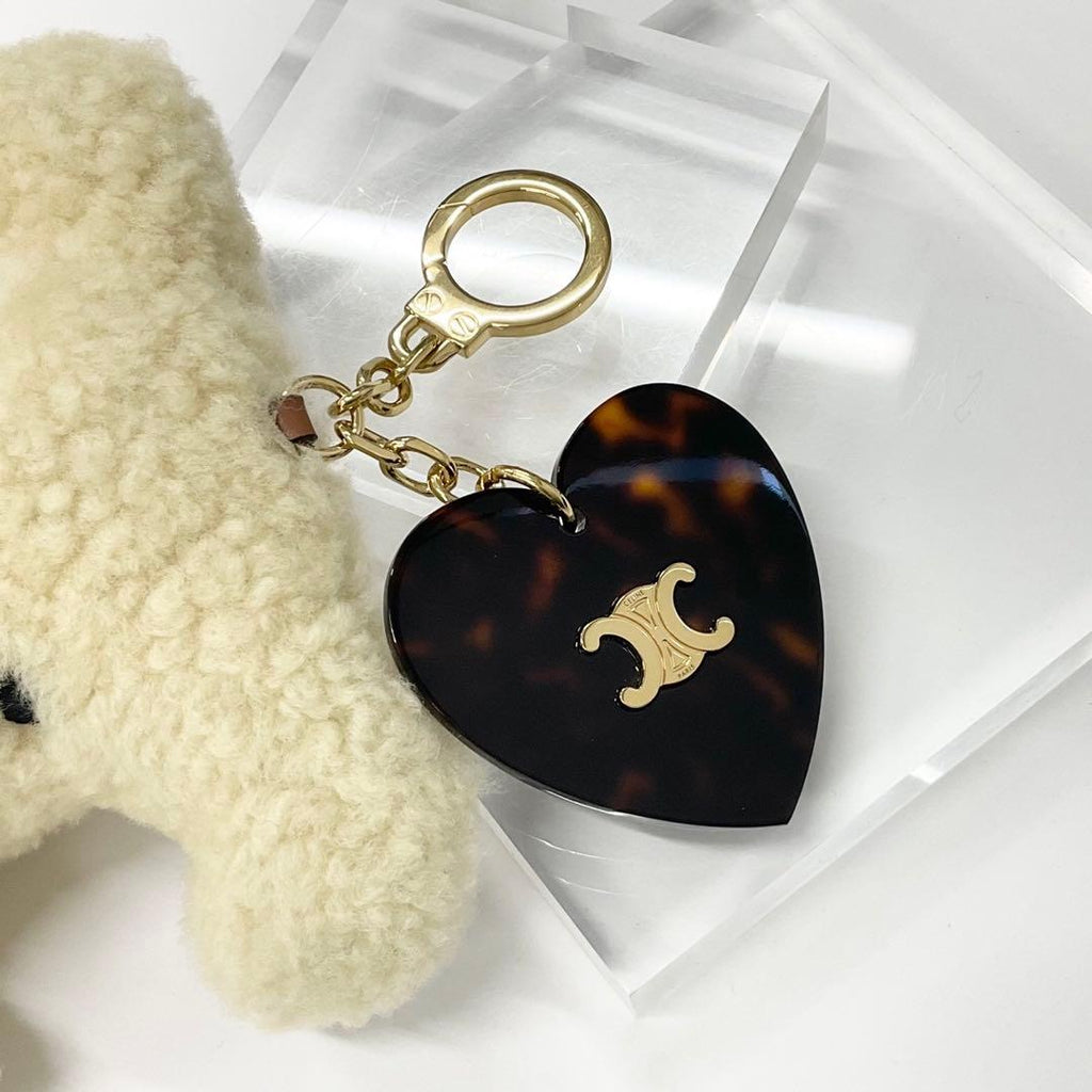 Celine Triomphe Pom Charm Dog Beige — view 4