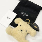 Celine Triomphe Pom Charm Dog Beige — view 7