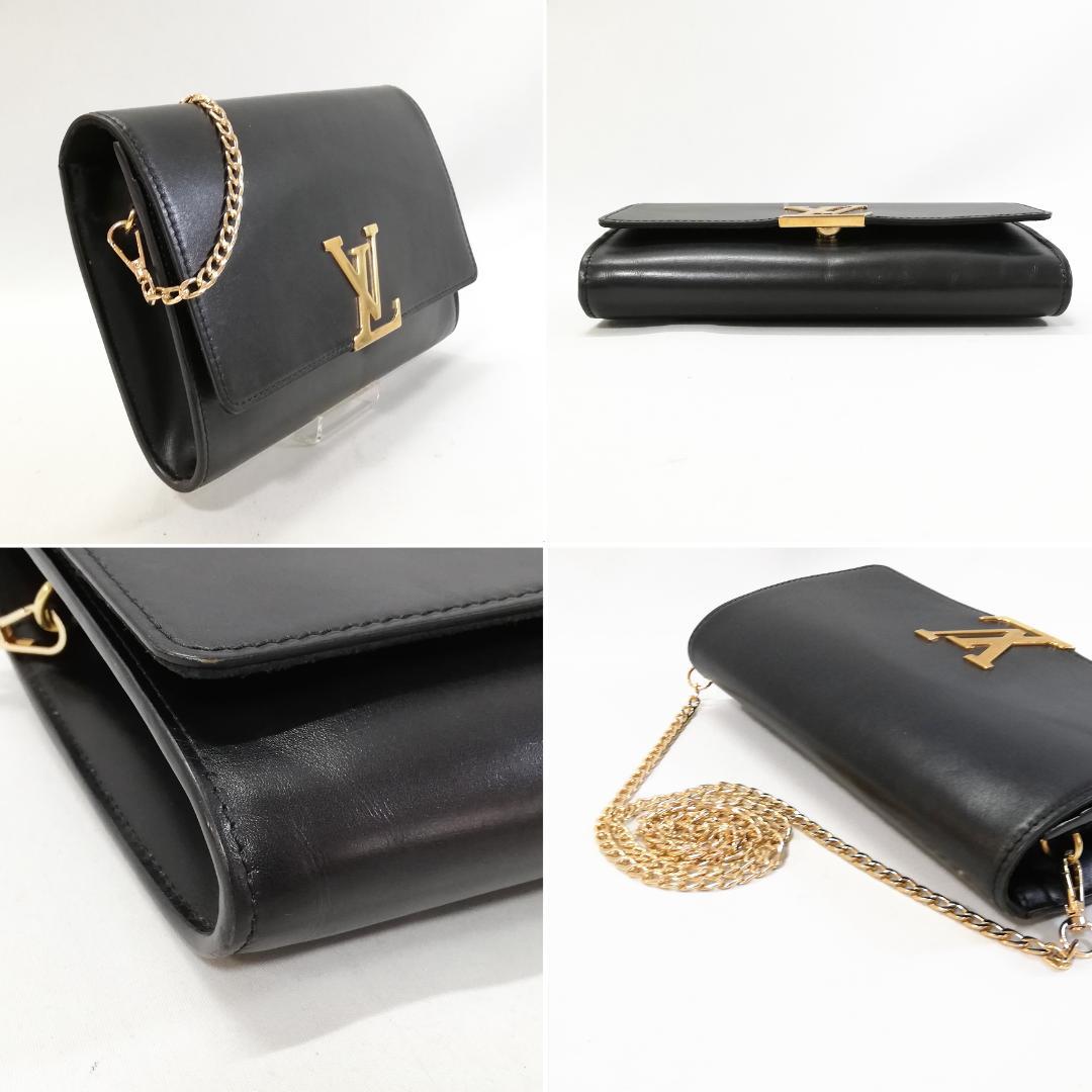Louis Vuitton Pochette e GM Black Noir Shoulder Bag — view 3