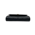 Chanel Mini Quilted Chain Shoulder Bag CC Logo Black — view 6
