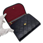 Chanel Mini Quilted Chain Shoulder Bag CC Logo Black — view 8