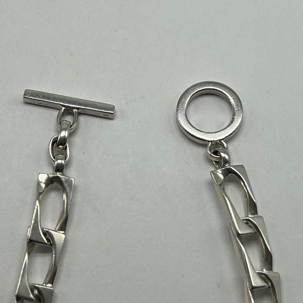Gucci Figaro Bracelet 925 Sterling Silver Toggle Vintage 19 — view 3