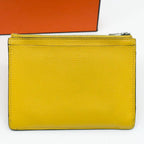 Hermes Zip City Coin Purse Yellow Compact Mini — view 3
