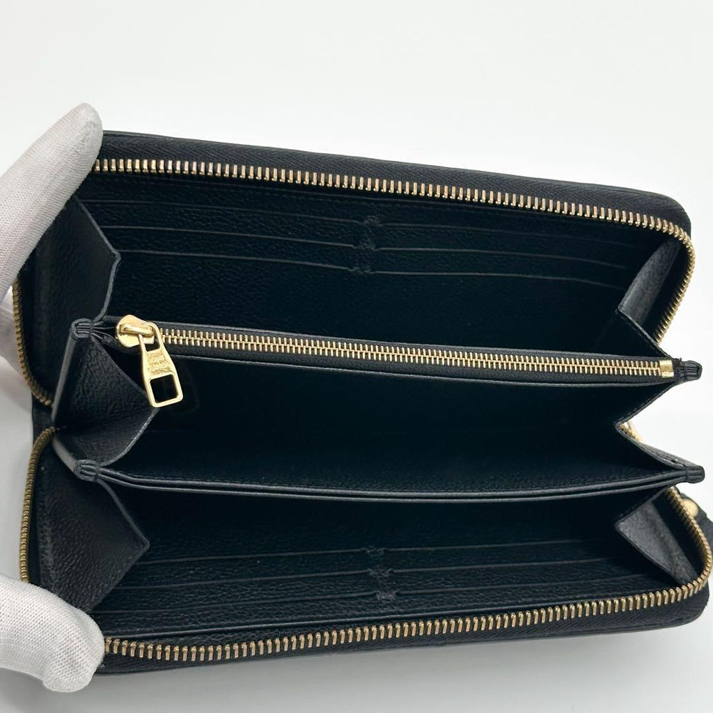 Louis Vuitton New Zippy Wallet Empreinte Black Round — view 8