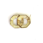 Dior Brooch Gold Logo Rhinestone — view 3