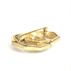Dior Brooch Gold Logo Rhinestone — view 6