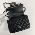 Chanel Mini Quilted Mini Flap CC Logo Shoulder Bag — view 6