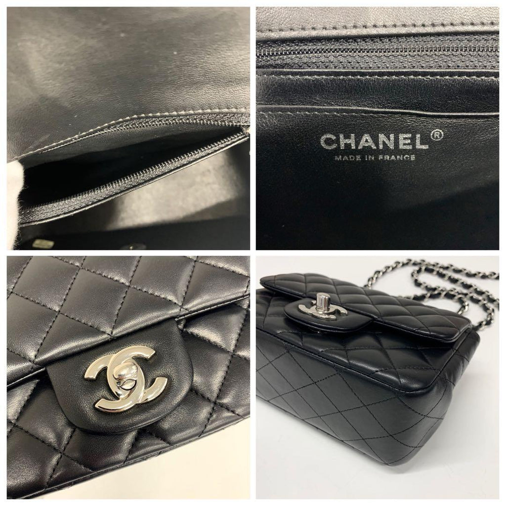 Chanel Mini Quilted Mini Flap CC Logo Shoulder Bag — view 9