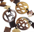 Hermes Diva Buffalo Horn Long Necklace