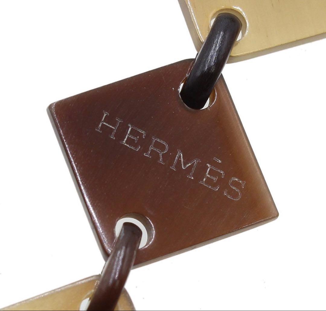 Hermes Diva Buffalo Horn Long Necklace