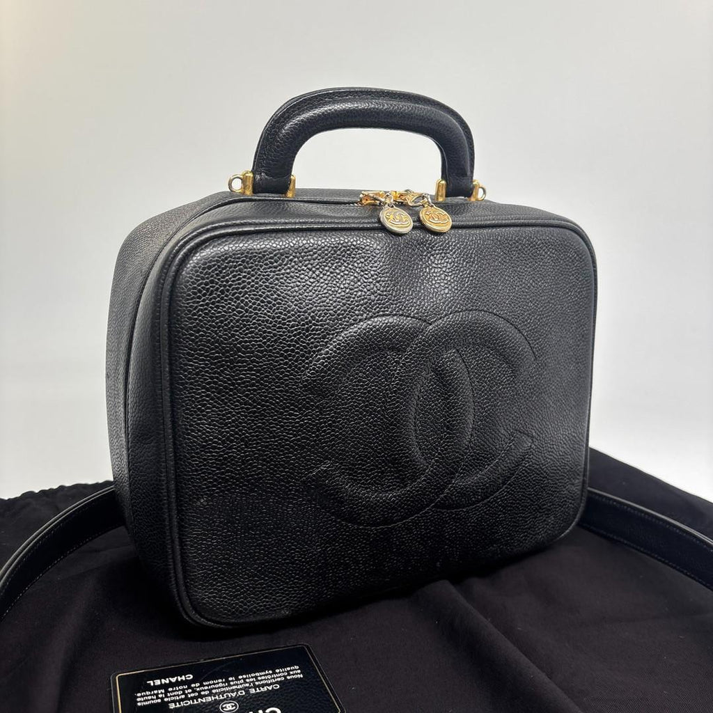 Chanel Super Caviar Leather Vanity Shoulder — view 3