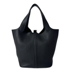 Hermes Picotin Lock MM Noir Black Taurillon Clemence Handbag — view 3