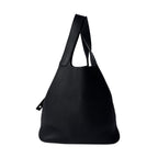 Hermes Picotin Lock MM Noir Black Taurillon Clemence Handbag — view 4